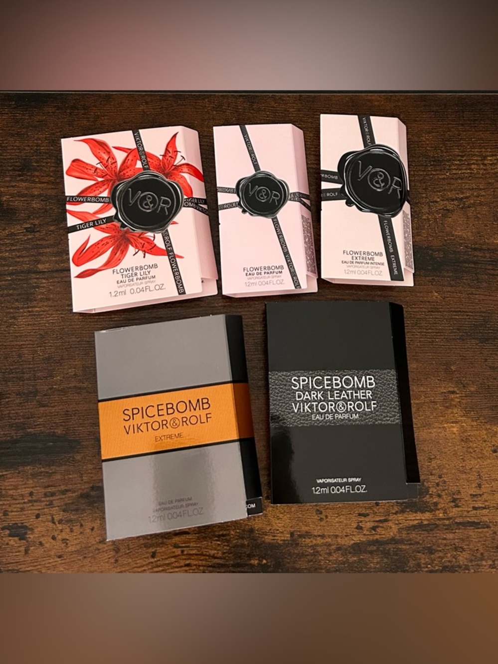 5pc Viktor Rolf Perfume samples
